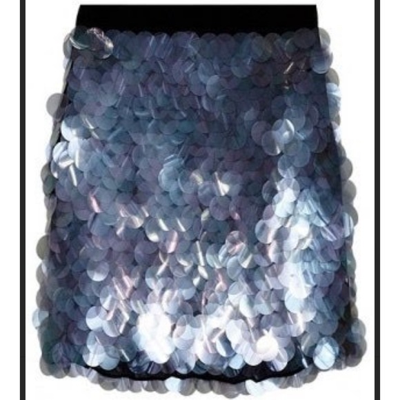 DKNY Iridescent Paillette Embellished Stretch Mini Skirt—NWT - Picture 10 of 17